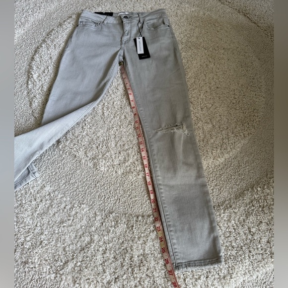 DL1961 Margaux Silver Gray Ankle Skinny Instasculpt Denim Jeans Size 27 New - Picture 12 of 13
